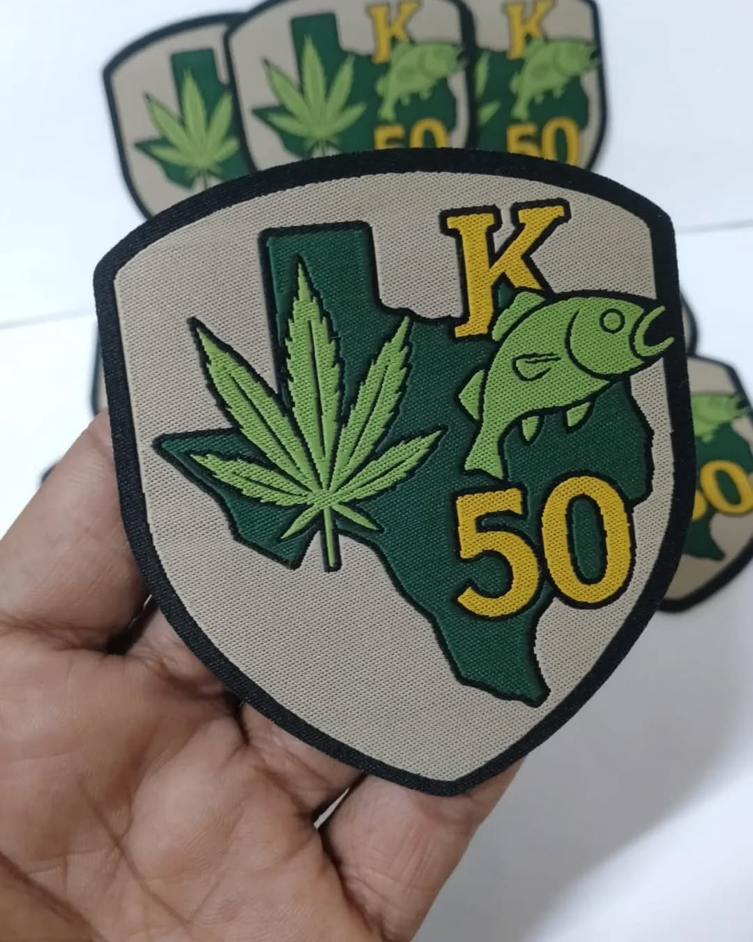 Uss Woven Patch with Velcro Backing