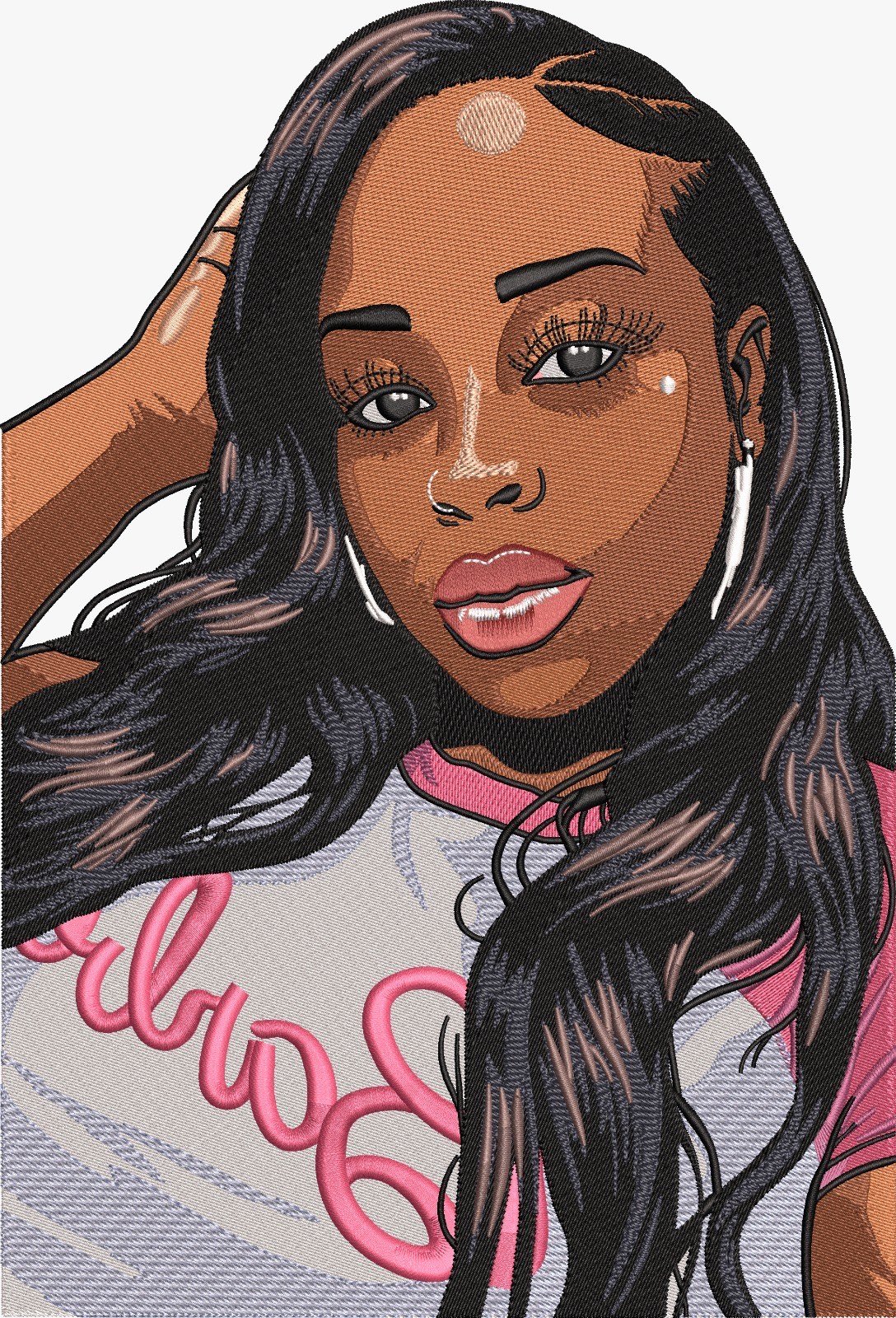 Real image Lady Digitizing