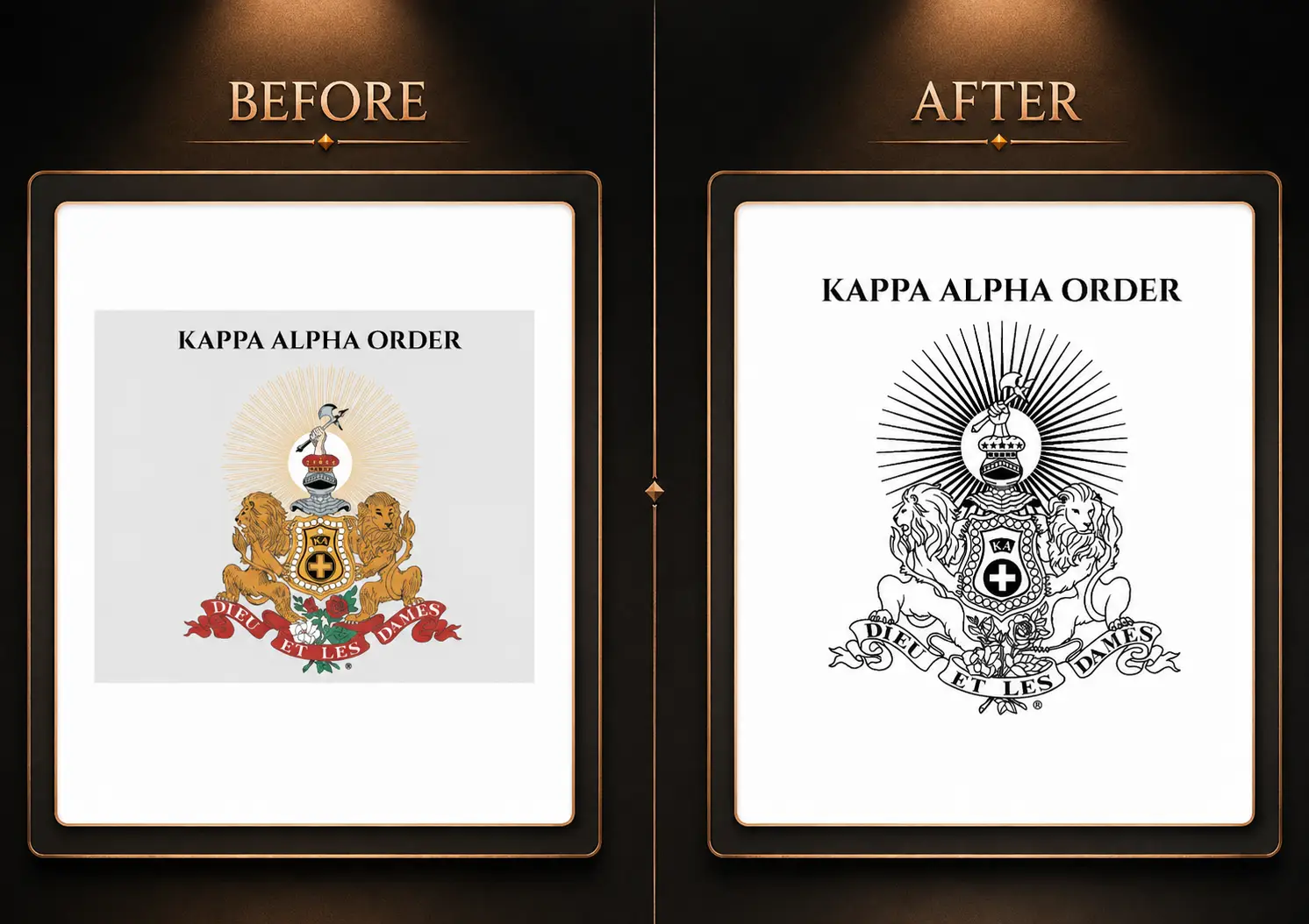 Custom Brand Logo Redraw Vector Conversion