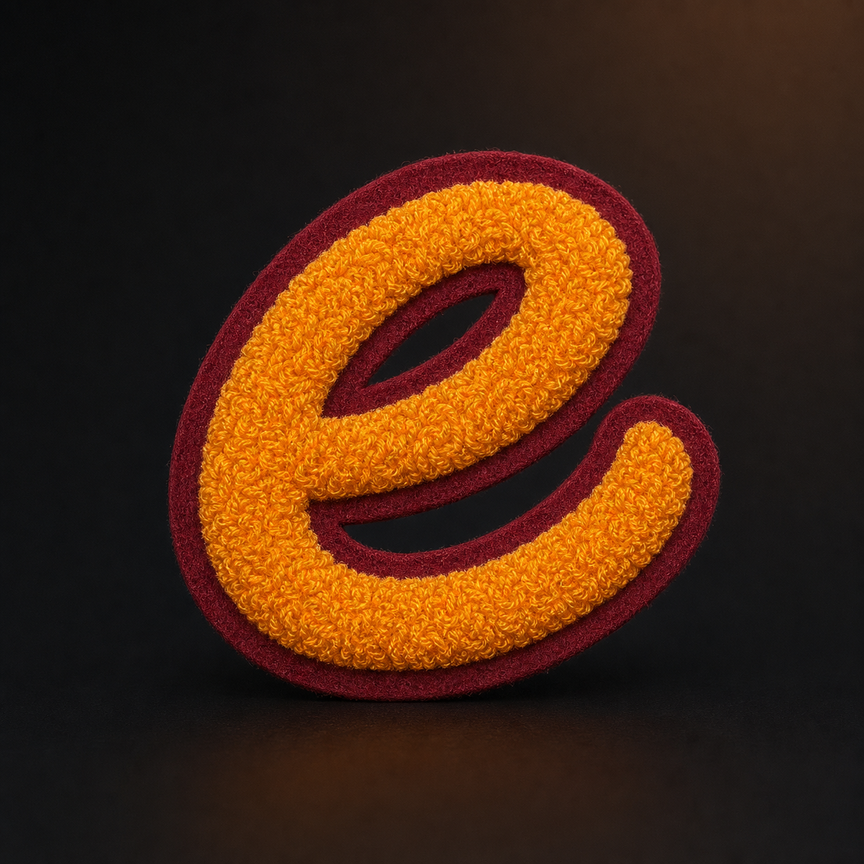 Retro varsity letter emblem chenille custom patches