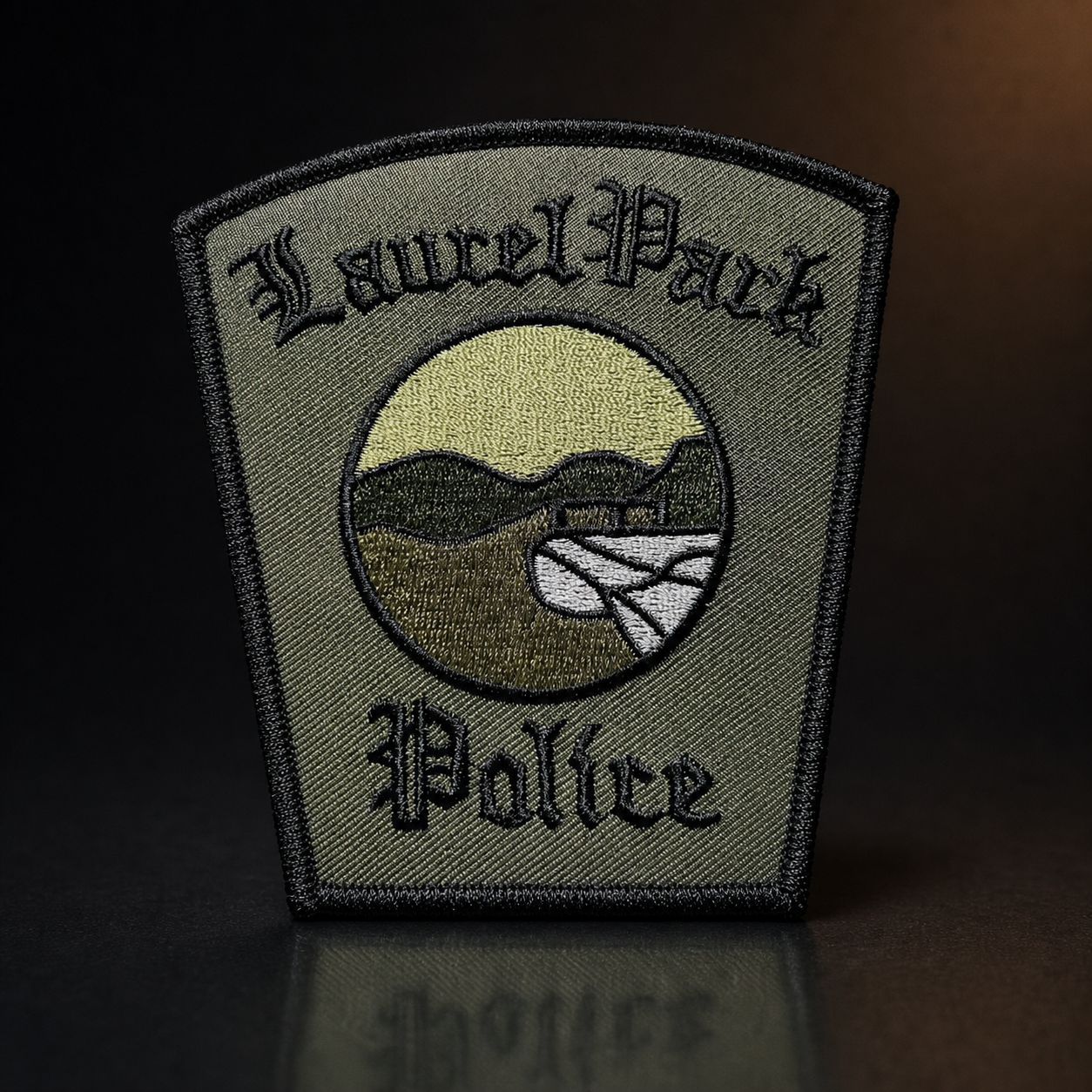 Lion head stitched logo embroidered custom patches