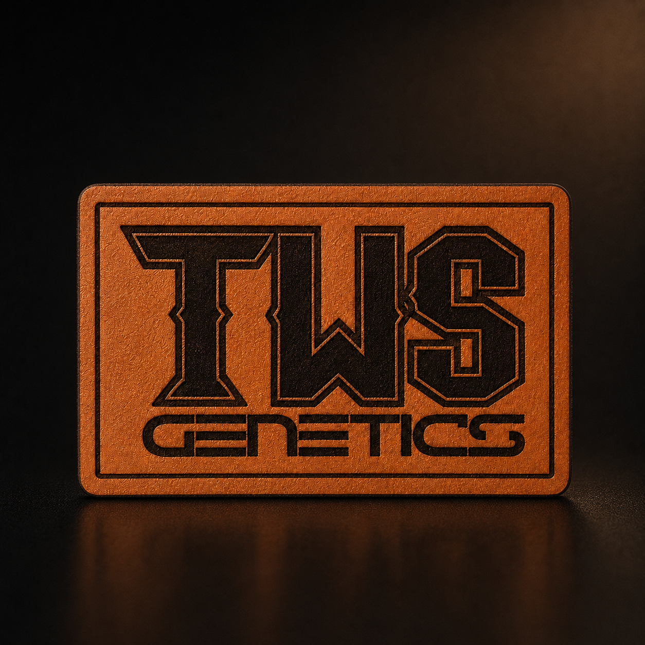 Twisted Racks leather motif premium custom patches