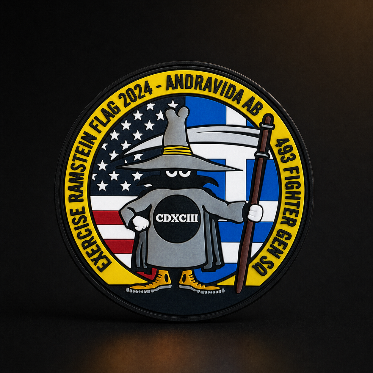 3D tactical molded rubber PVC custom patches