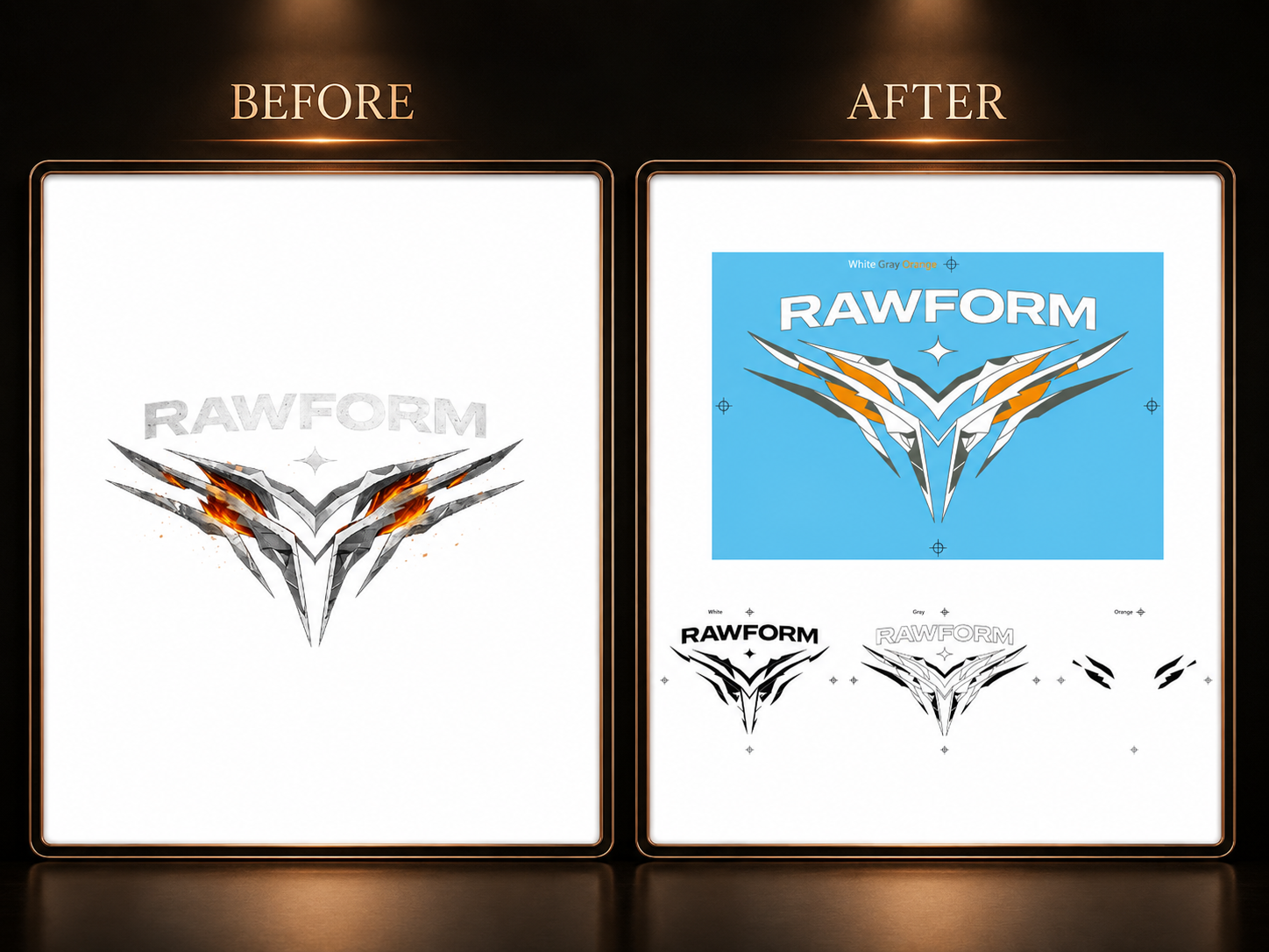 High-resolution custom vector artwork conversion output